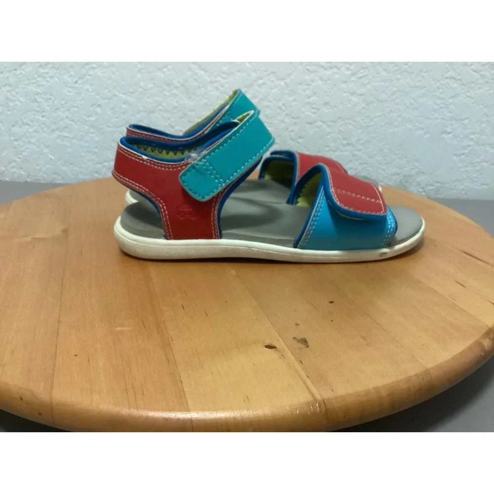 See Kai Run Basics Water Friendly Sandals Kids 11 Red Blue Colorblock Strappy